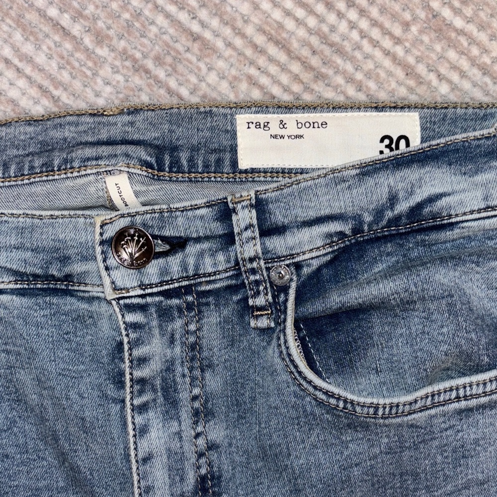 rag & bone Women's Straight Leg Jeans in Blue